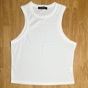 Incerun white sleeveless tank top